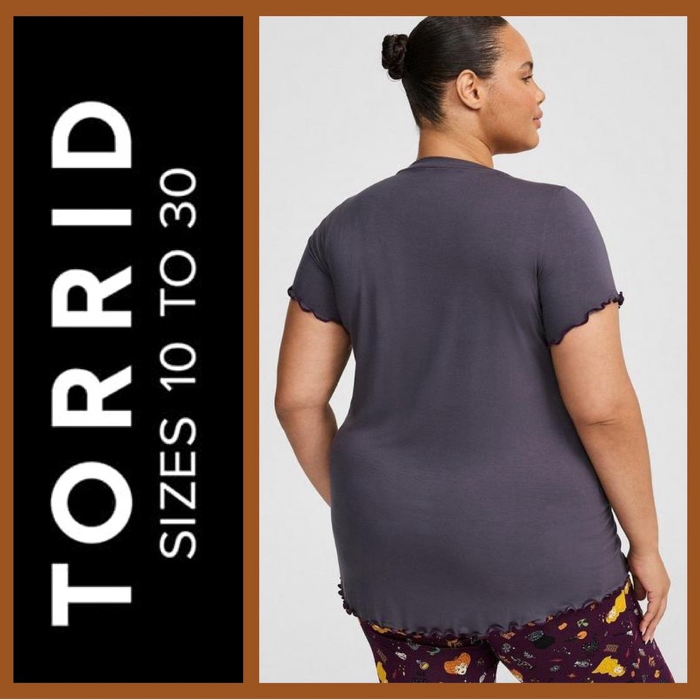 Disney Torrid Hocus Pocus Graphic Women's Sleep Top - Picture 7 of 10